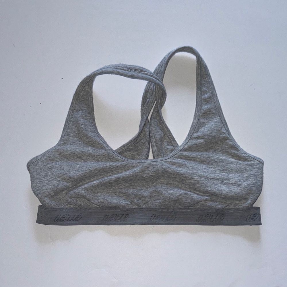 Aerie Heather Gray Sports Bra